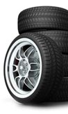 A stack of tyres